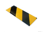Yellow/black PVC floor marking shape 6" — 5S floor layouts, equipment zones, and pedestrian pathways