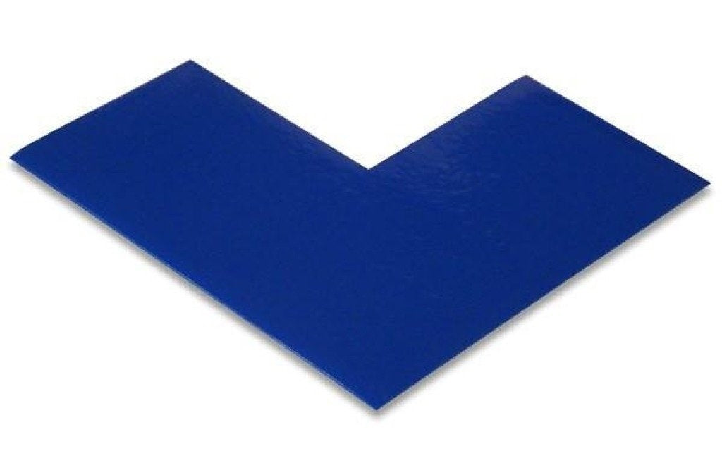 Blue PVC floor marking shape 3" — 5S floor layouts, equipment zones, and pedestrian pathways
