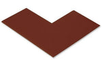 Brown PVC floor marking shape 3" — 5S floor layouts, equipment zones, and pedestrian pathways