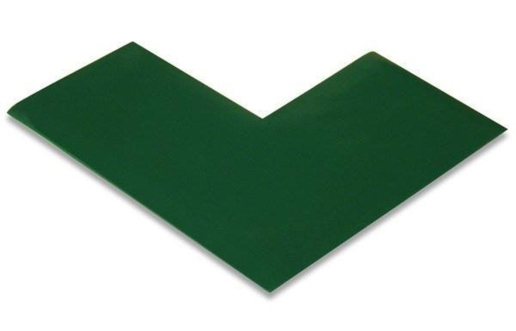 Green PVC floor marking shape 3" — 5S floor layouts, equipment zones, and pedestrian pathways