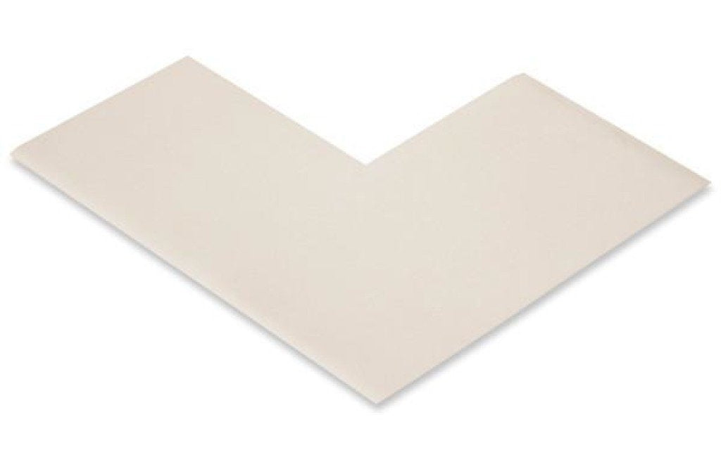White PVC floor marking shape 3" — 5S floor layouts, equipment zones, and pedestrian pathways