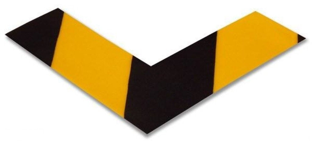 Yellow/black PVC floor marking shape 2" — 5S floor layouts, equipment zones, and pedestrian pathways