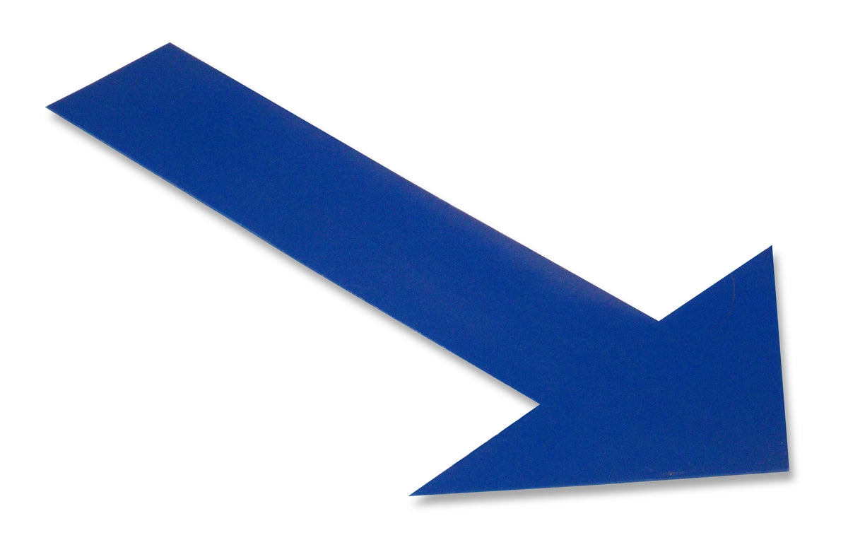 Blue PVC floor marking shape 10" — 5S floor layouts, equipment zones, and pedestrian pathways