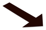 Black PVC floor marking shape 10" — 5S floor layouts, equipment zones, and pedestrian pathways