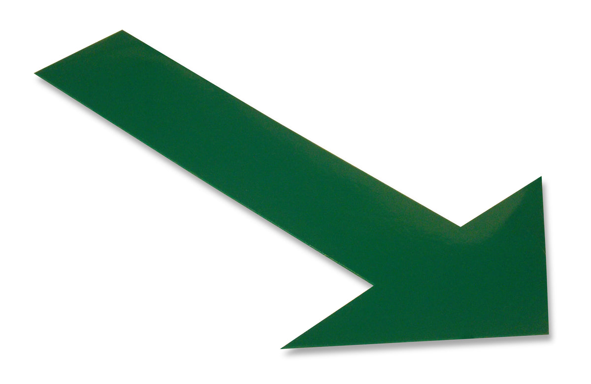 Green PVC floor marking shape 10" — 5S floor layouts, equipment zones, and pedestrian pathways