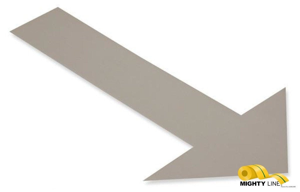 Gray PVC floor marking shape — 5S floor layouts, equipment zones, and pedestrian pathways