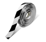 Black PVC floor marking tape 2" — warehouse aisle striping, traffic lanes, and 5S safety marking