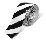 Black PVC floor marking tape 6" — warehouse aisle striping, traffic lanes, and 5S safety marking