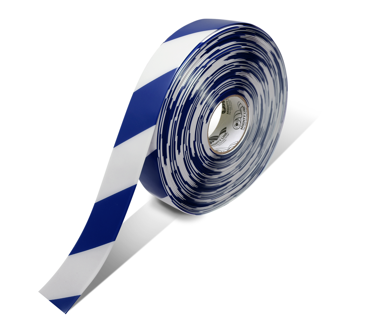 White PVC floor marking tape 2" — warehouse aisle striping, traffic lanes, and 5S safety marking