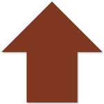 Brown PVC floor marking shape 5" — 5S floor layouts, equipment zones, and pedestrian pathways