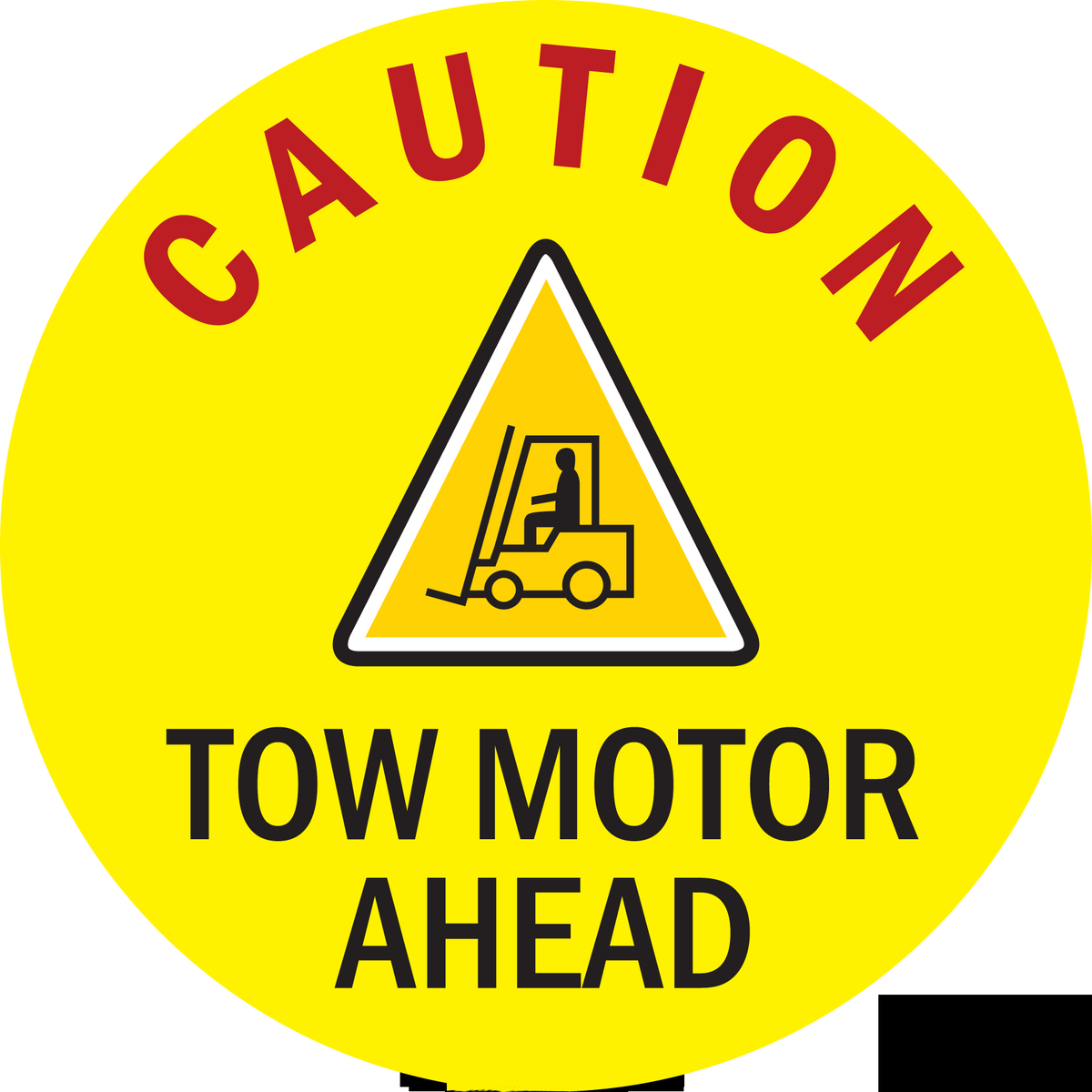 PVC floor sign 16" — warehouse safety messaging and 5S visual management