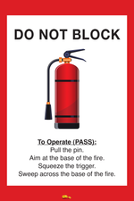 PVC floor sign 36" — warehouse safety messaging and 5S visual management