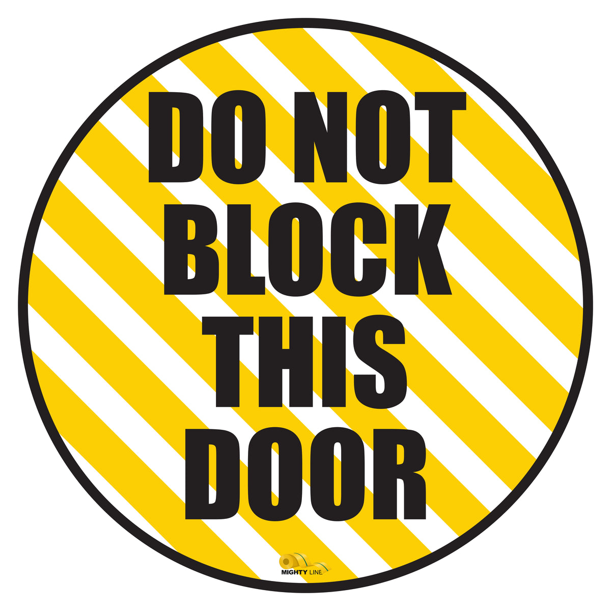 PVC floor sign 12" — warehouse safety messaging and 5S visual management