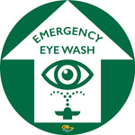 Green PVC floor sign 12" — warehouse safety messaging and 5S visual management