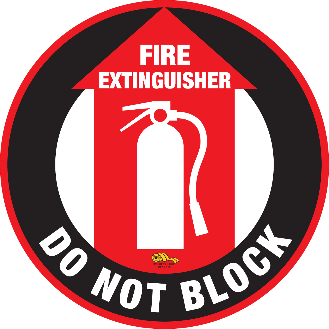 PVC floor sign 16" — warehouse safety messaging and 5S visual management