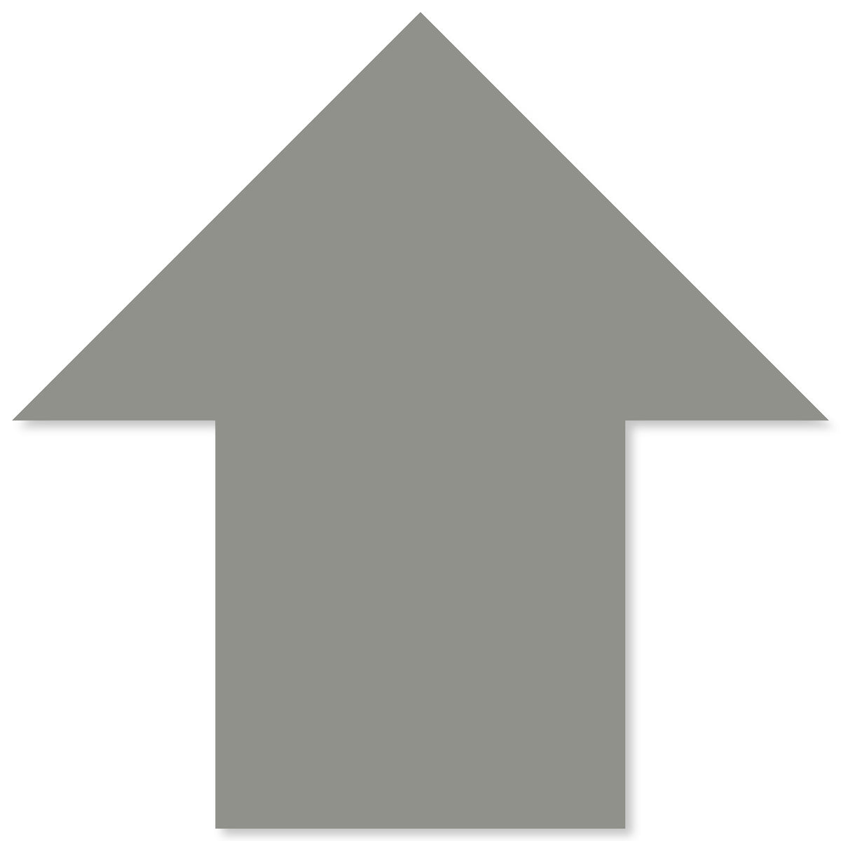 Gray PVC floor marking shape 5" — 5S floor layouts, equipment zones, and pedestrian pathways