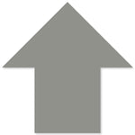 Gray PVC floor marking shape 5" — 5S floor layouts, equipment zones, and pedestrian pathways