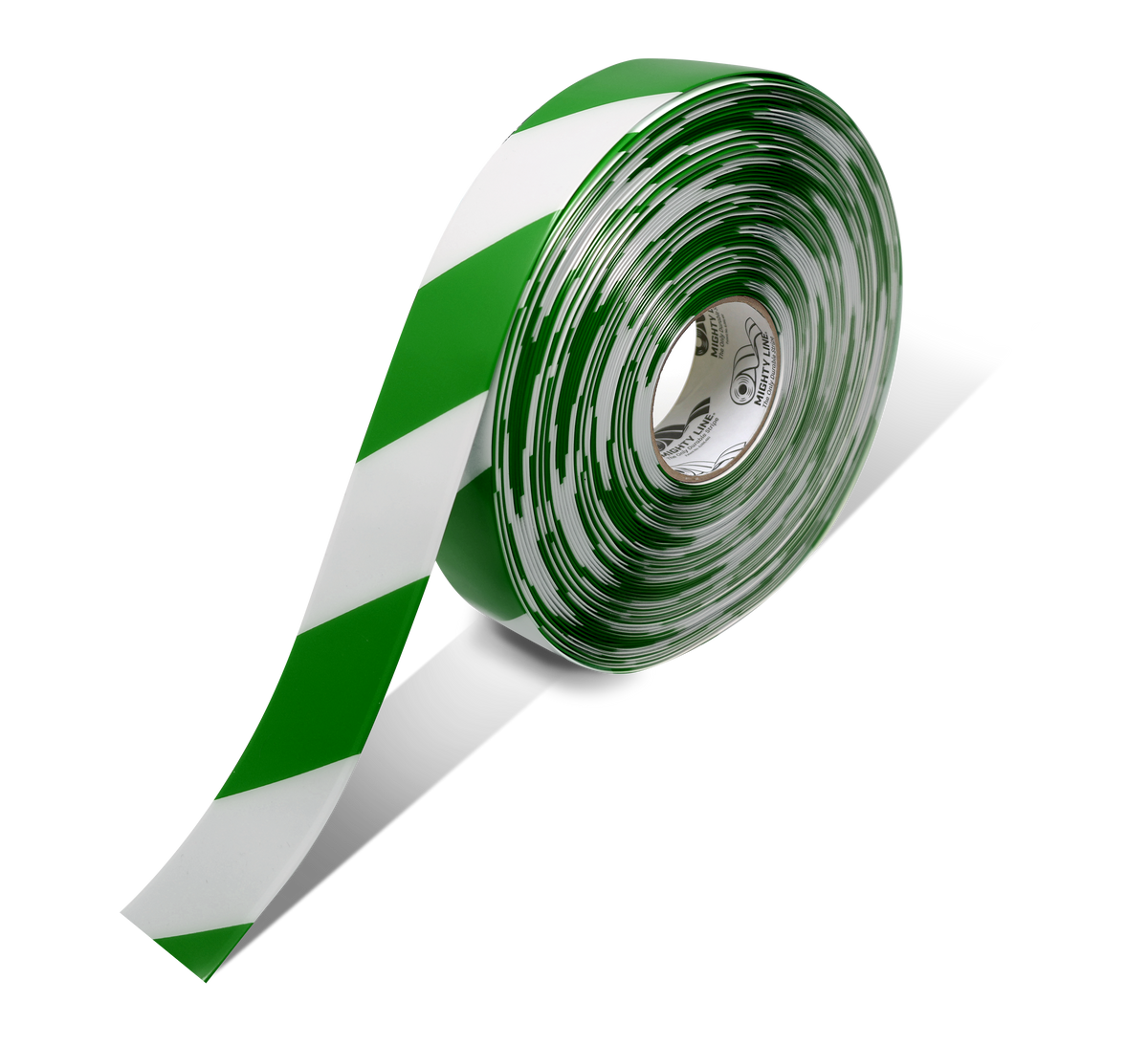 White PVC floor marking tape 2" — warehouse aisle striping, traffic lanes, and 5S safety marking