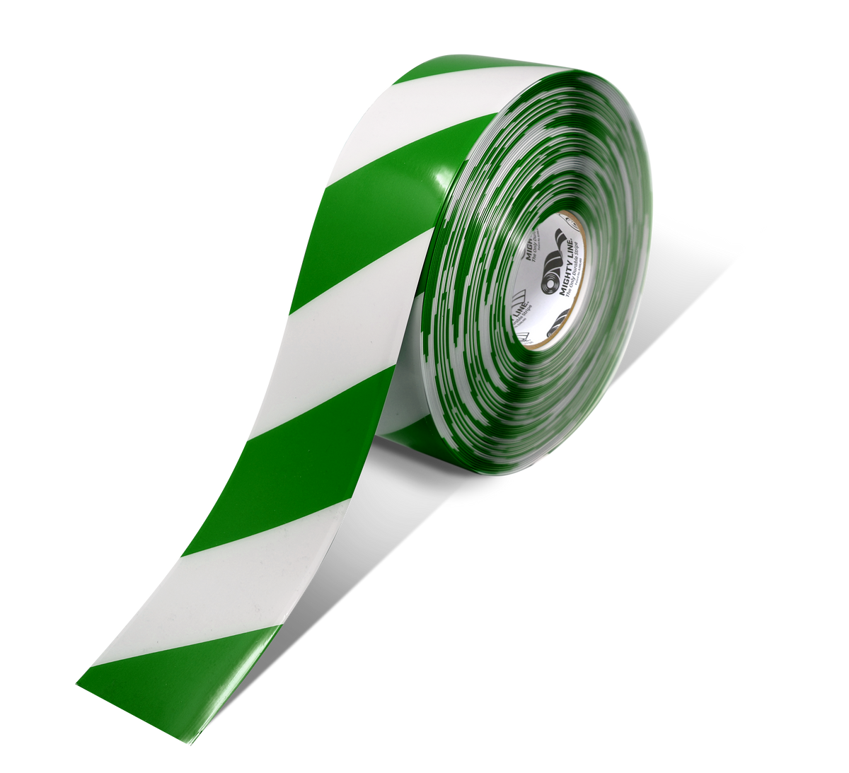 White PVC floor marking tape 3" — warehouse aisle striping, traffic lanes, and 5S safety marking