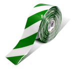 White PVC floor marking tape 4" — warehouse aisle striping, traffic lanes, and 5S safety marking