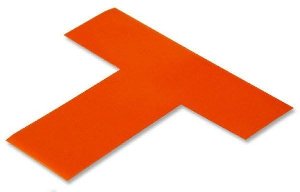Orange PVC floor marking shape 2" — 5S floor layouts, equipment zones, and pedestrian pathways