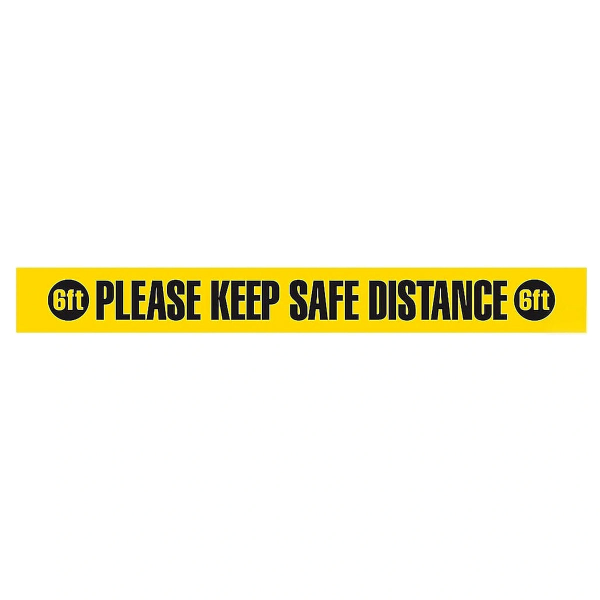Please Keep Distance Floor Tape Strips, 4 inch wide 36 inch long, peel and stick strips – Industrial Safety Floor Sign