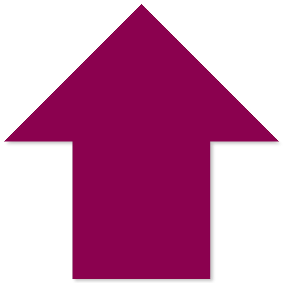 Purple PVC floor marking shape 5" — 5S floor layouts, equipment zones, and pedestrian pathways