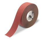 Red anti-slip floor tape 2" — high-traction walkways, ramps, and 5S safety zones