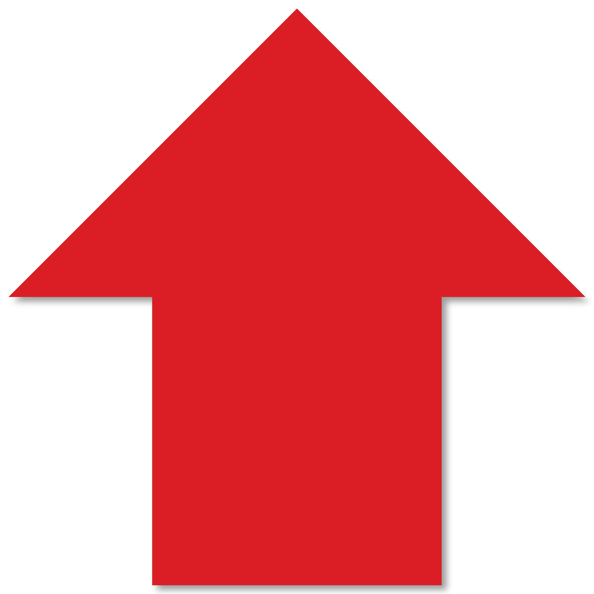 Red PVC floor marking shape 5" — 5S floor layouts, equipment zones, and pedestrian pathways