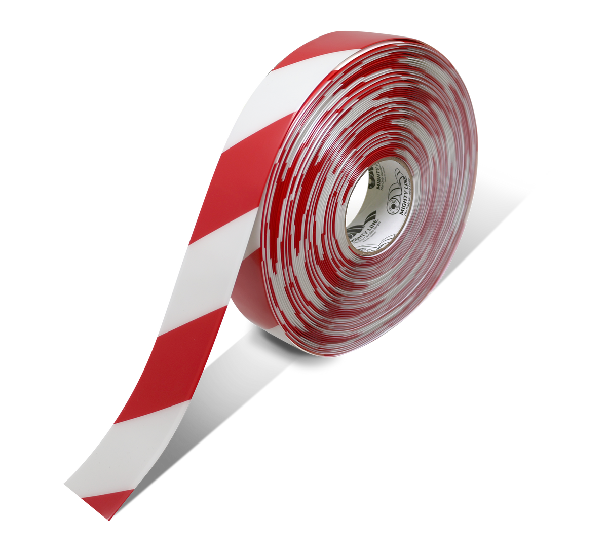 White PVC floor marking tape 2" — warehouse aisle striping, traffic lanes, and 5S safety marking