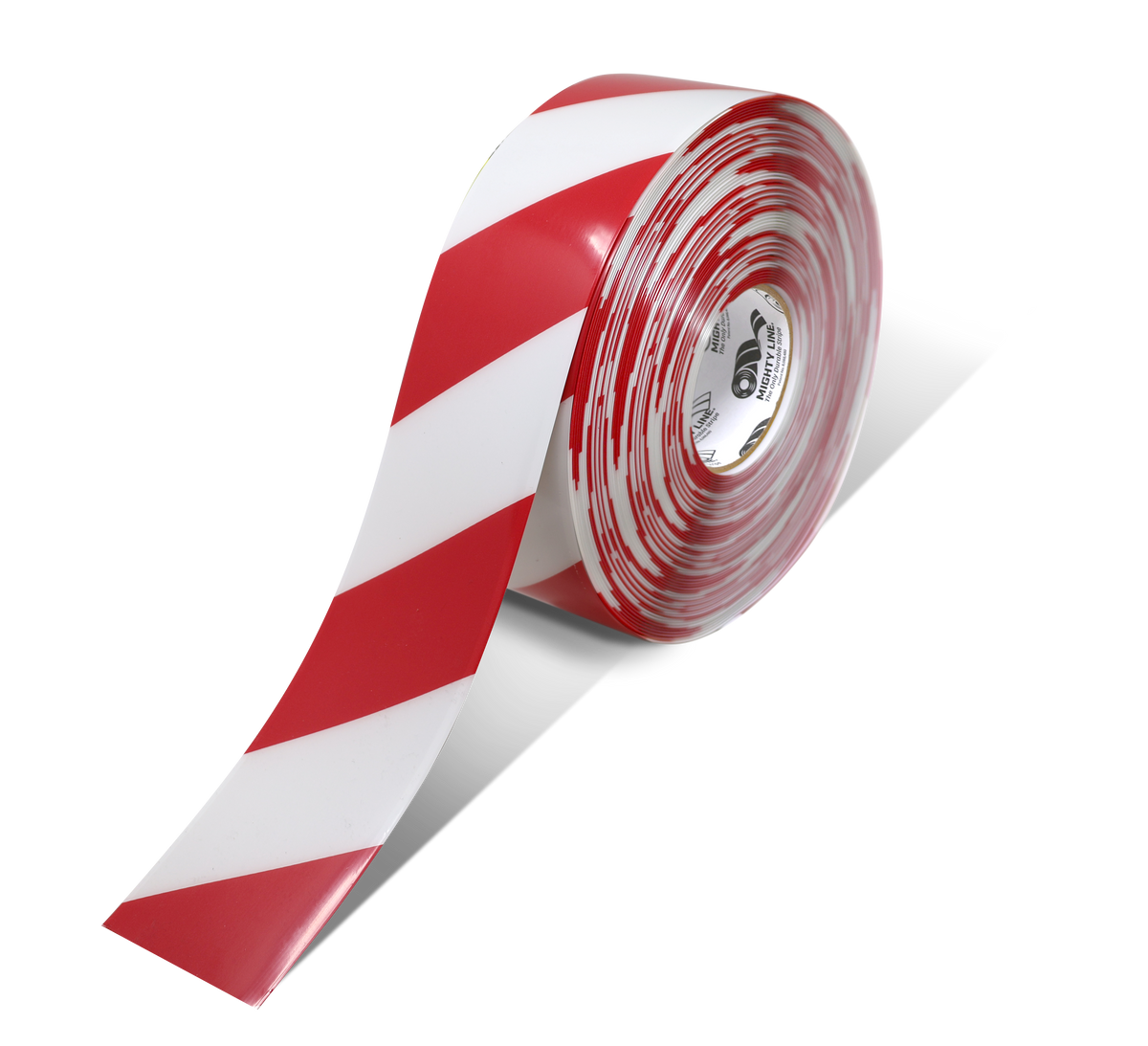 White PVC floor marking tape 3" — warehouse aisle striping, traffic lanes, and 5S safety marking
