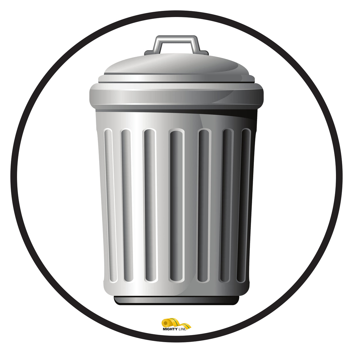 PVC floor sign 12" — warehouse safety messaging and 5S visual management