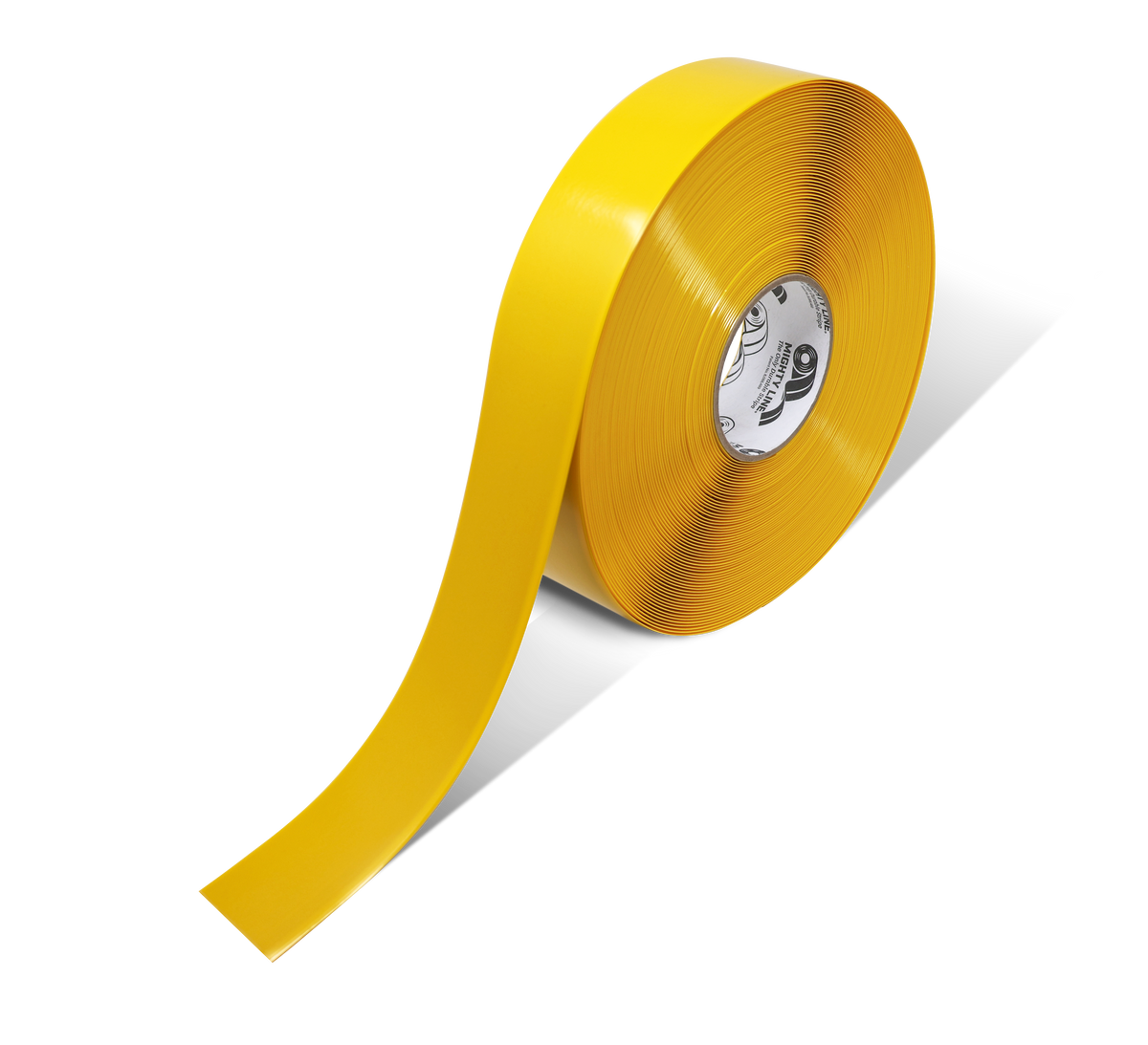 Yellow PVC floor marking tape 2" — warehouse aisle striping, traffic lanes, and 5S safety marking
