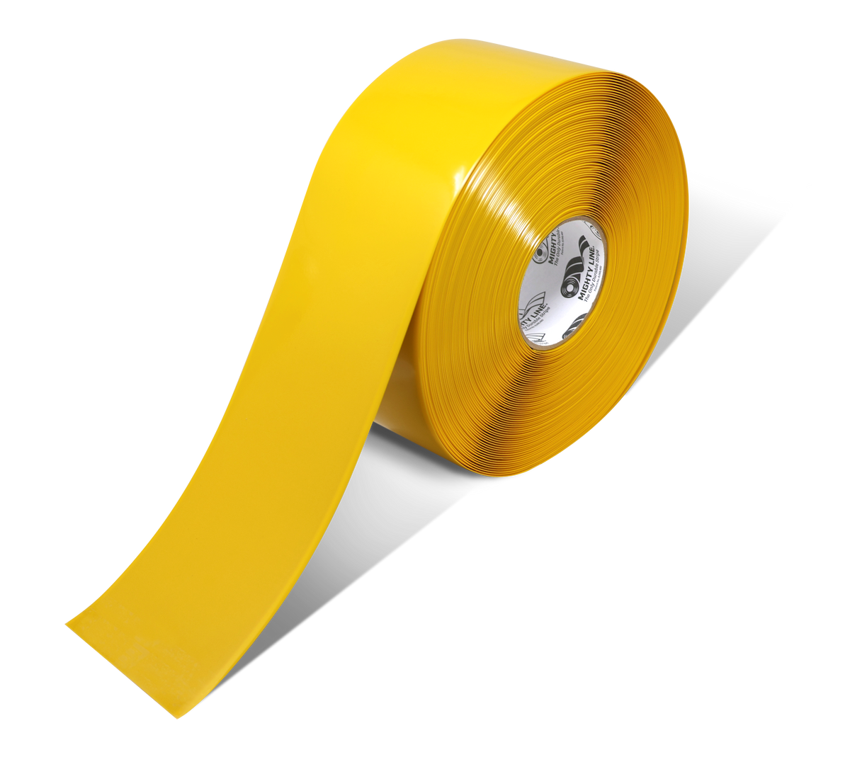 Yellow PVC floor marking tape 4" — warehouse aisle striping, traffic lanes, and 5S safety marking