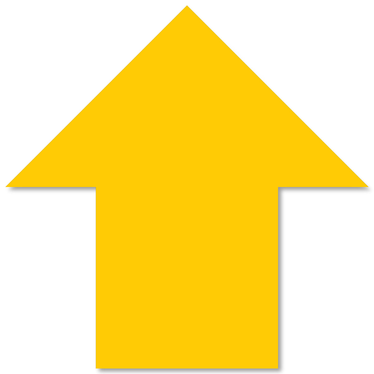 Yellow PVC floor marking shape 5" — 5S floor layouts, equipment zones, and pedestrian pathways