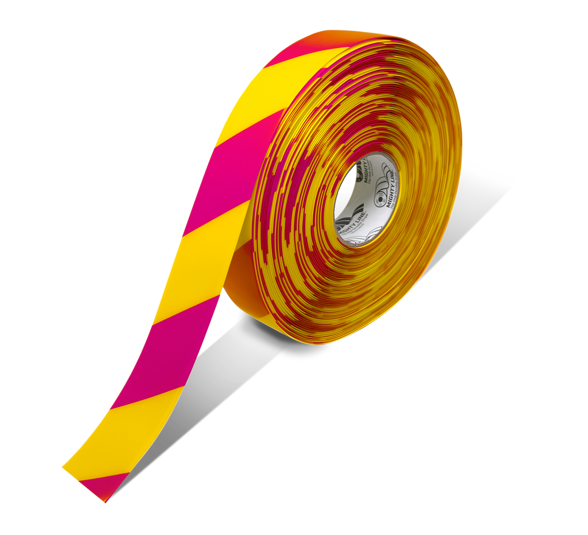 Yellow PVC floor marking tape 2" — warehouse aisle striping, traffic lanes, and 5S safety marking